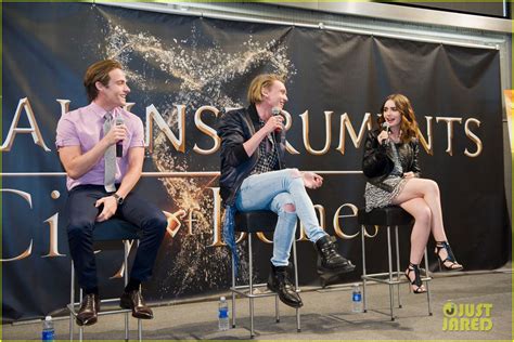 Lily Collins Jamie Campbell Bower Mortal Instruments Meet Greet