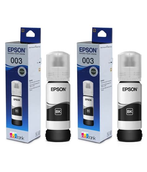 Refill 003 Epson L3110 Black Pack Of 2 Ink Bottle For Epson Inkjet