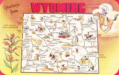 National Postcard Week Wyoming Maps Shadzane — Livejournal