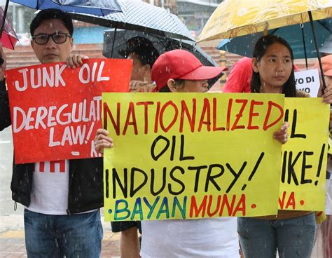 Protest Against Oil Price Hike The Manila Times