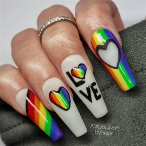 30 best pride nail ideas that ll brighten your outfits rainbow milky white nails i take you