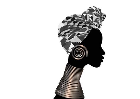 Portrait Beautiful Woman Shenbolen Ankara Headwrap Women African Traditional Headtie Scarf