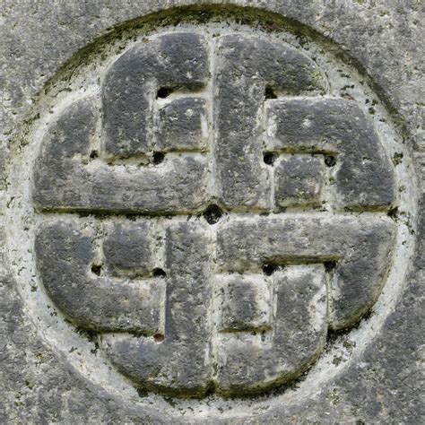 Celtic Pattern Dean Cemetery Edinburgh Midlothian Scotla Leo