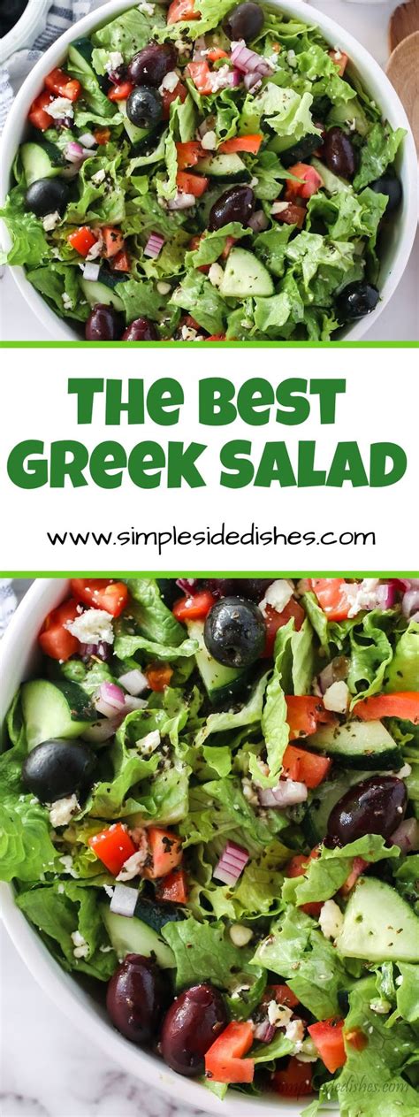This Is The Very Best Greek Salad Because It Is Light Tangy Crunchy Creamy And So Simple To