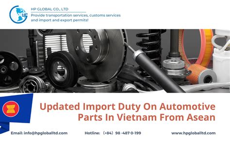 Automotive Partss Updated Import Duty In Vietnam From Asean