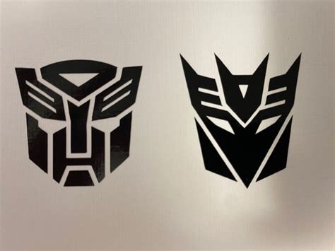 Transformer Autobot And Decepticon Combo Pack Vinyl Sticker Etsy