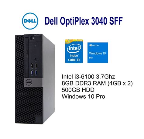 Dell Optiplex 3040 Sff I3 6100 8gb Desktop Pc Used Computers And Tech