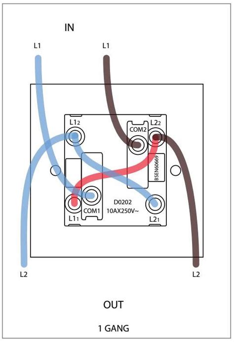 ️one Gang One Way Switch Wiring Diagram Free Download