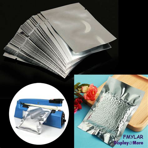 Mylar Vacuum Bag Food Pouch Foil Aluminum 200pcs Heat Seal
