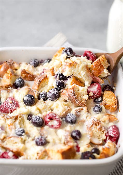 Mixed Berry Overnight Croissant Breakfast Bake The Chunky Chef