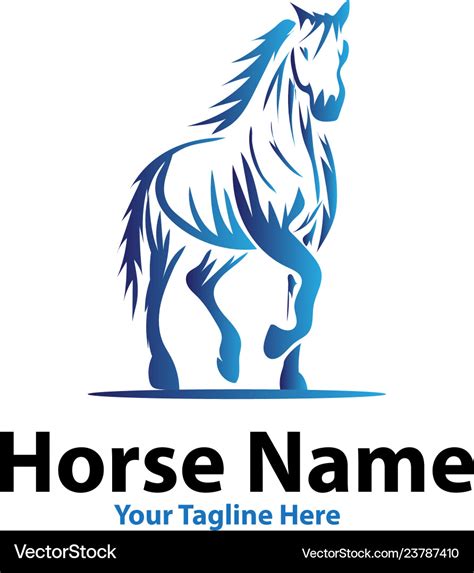 Horse Logo Designs Royalty Free Vector Image Vectorstock