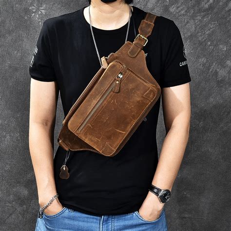 Leather Waist Bags For Men Iucn Water