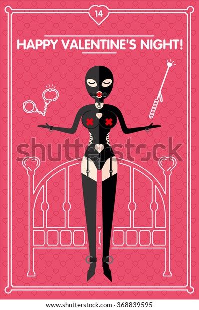 Vector Illustration Valentine Day Sexy Fetish Stock Vector Royalty Free
