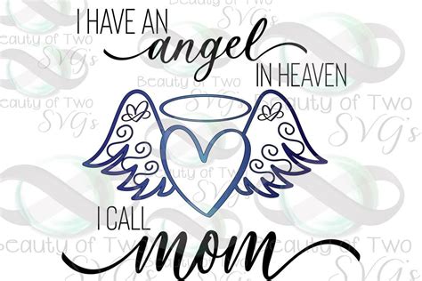 Mom In Heaven Svg 298 File Svg Png Dxf Eps Free