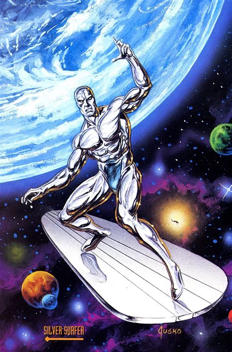Silver Surfer By Joe Jusko Silver Surfer Comic Silver Surfer Marvel