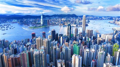 Fond Décran Paysage Urbain Hong Kong La Photographie Horizon