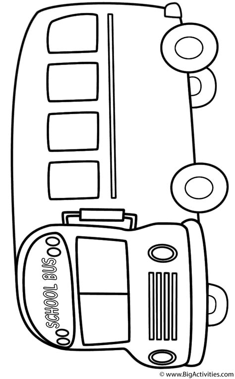 There is no way you kid can say no to these following pages. School Bus (Side) - Coloring Page (Back to School)
