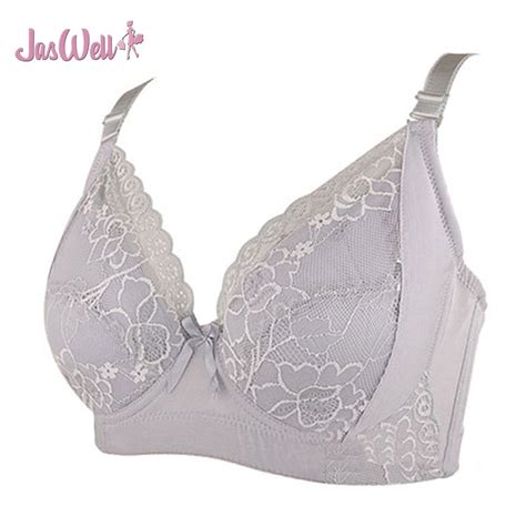 jaswell women plus size bra cotton sexy lace push up bras intimate brassiere thin cup bra full