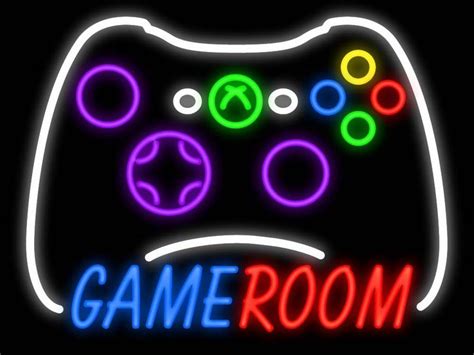 Game Room Xbox Controller Neon Sign Video Game Neon Signs P R E S E