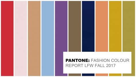 Pantone Official Colours For London Fashion Week Fall 2017 And How To