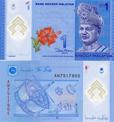 Malaysian ringgit exchange rate history. Malaysia 1 Ringgit Polymer UNC Banknote Money - PNEW ...