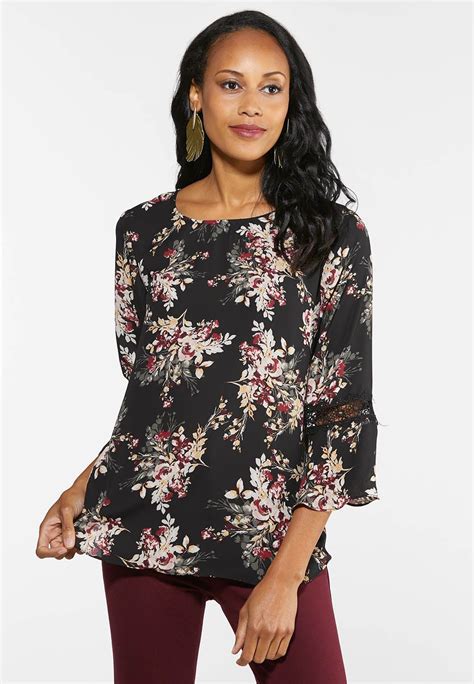 start making plans because this floral top is one to show off with its beautiful floral