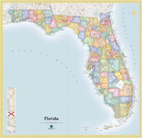 Political Map Of Florida A Map Of The Usa