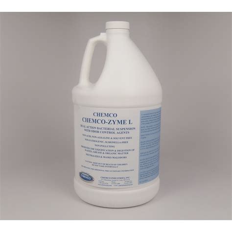 Enzymatic Drain Cleaner Chemco Zyme L Gallon