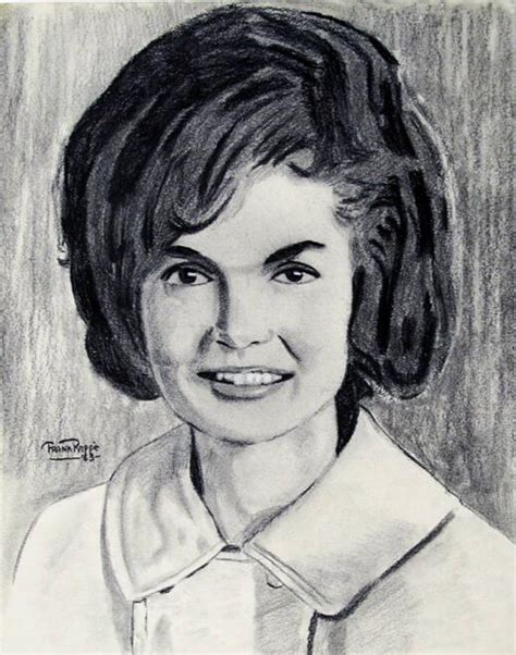 Sketch Of Jacqueline Kennedy All Artifacts The John F Kennedy