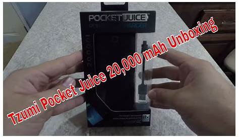 Tzumi Pocket Juice 20,000 mAh Unboxing - YouTube