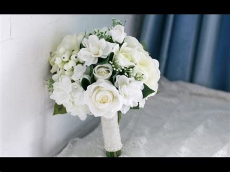 15 stunning greenery wedding bouquets. Gardenia And Rose Wedding Bouquet - YouTube