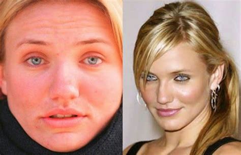 Top Hollywood Celebrities Pictures Before And After Wearing Makeup