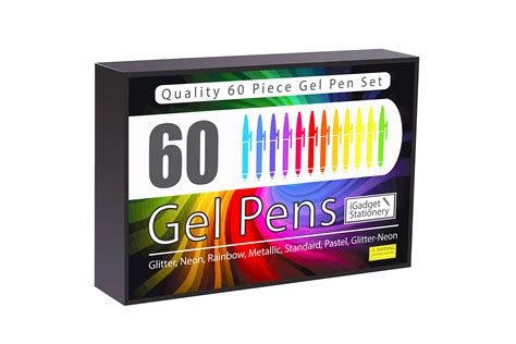 Set Of 60 Gel Pens T Edition Made To Last Quality Pens With