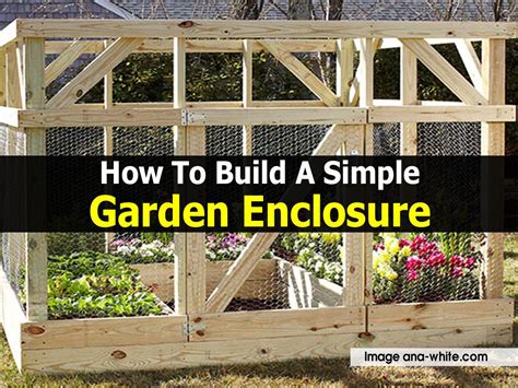 If you've wondered how to keep animals out of your garden, this diy garden enclosure is for you. How To Build A Simple Garden Enclosure