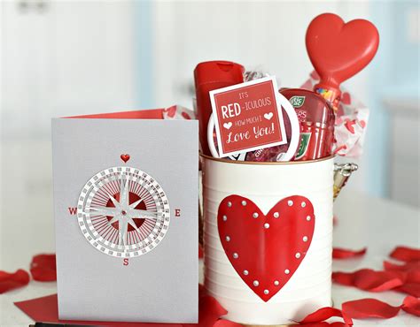 Cute gifts for her on valentines day. Cute Valentine's Day Gift Idea: RED-iculous Basket
