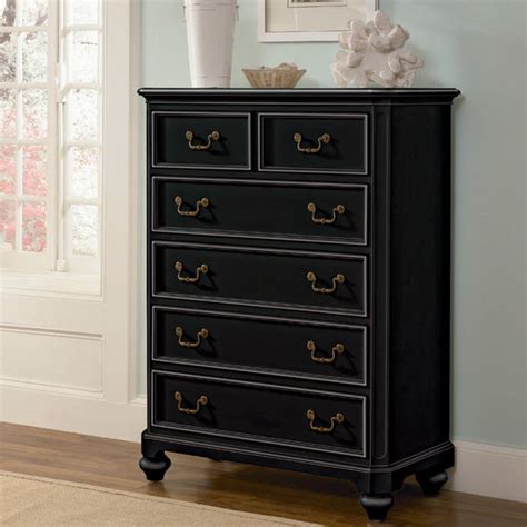 Retreat In Antique Black 5 Drawer Chest Modern By Rosenberry Rooms