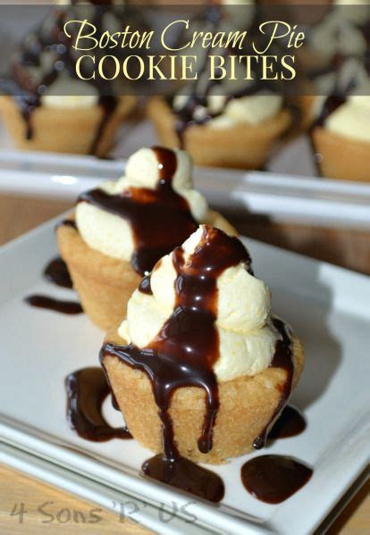Boston cream pie cheesecake is a combination of two classic desserts! Boston Cream Pie Cookie Bites 2 (With images) | Boston ...