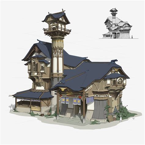 3d Portfolio Rinsil Park Fantasy House Concept Archit