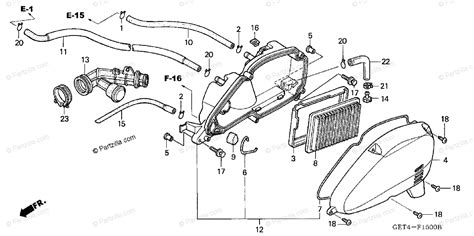 Honda Scooter 2003 Oem Parts Diagram For Air Cleaner