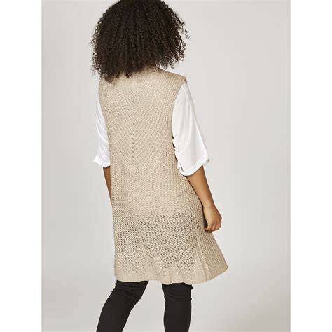 Outlet Rino And Pelle Knitted Longline Waistcoat Qvc Uk