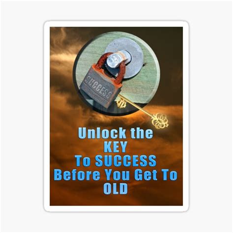 "Unlock the Key to Success" Sticker for Sale by imagetj | Redbubble