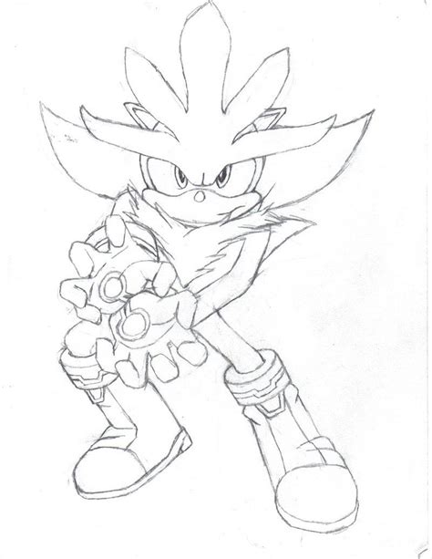 Shadow Silver Sonic The Hedgehog Coloring Pages Hedgehog Coloring