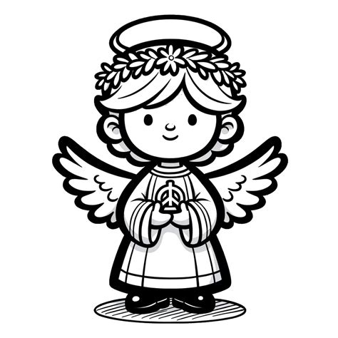 Christkind Ausmalbild - kostenlose Ausmalbilder für Kinder