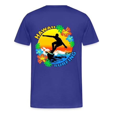 Surf Design Hawaii Surfing Design T Shirt Mens Premium T Shirt