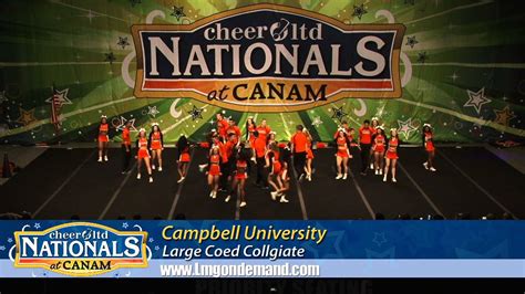 Campbell University Cheerleading 2015 2016 Cheer Ltd Nationals Youtube