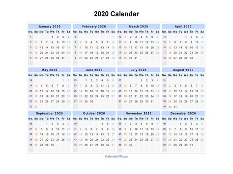 Calendar Week 32 2020 Month Calendar Printable
