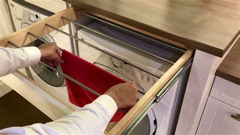 Pull Out Drawer Laundry Drying Rack Youtube