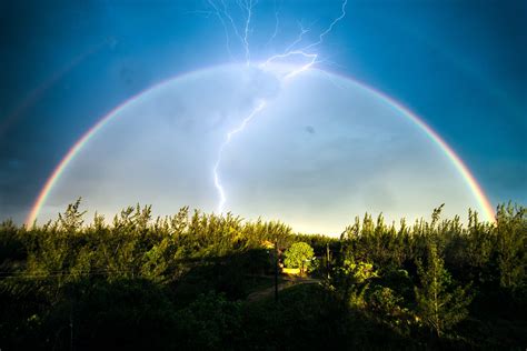 Picture Taken After A Storm A Lightning Appeared While I Was