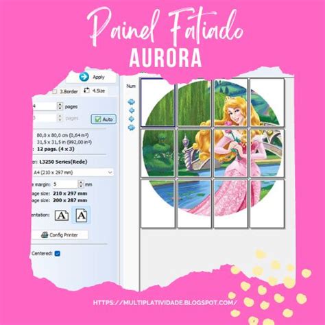 Painel Redondo Montagem Princesa Aurora Em Princesa Aurora Aurora Painel