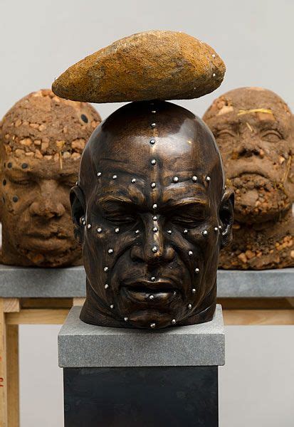 Angus Taylorentangled Heads In Bronze I 2011 South African Art